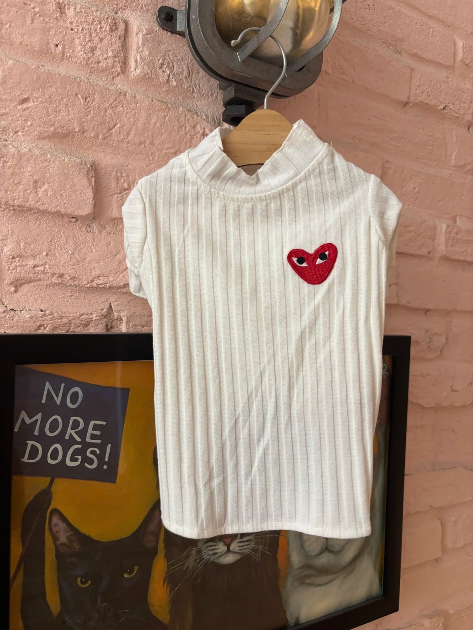  Áo Striped White T-shirt I Am Dog 