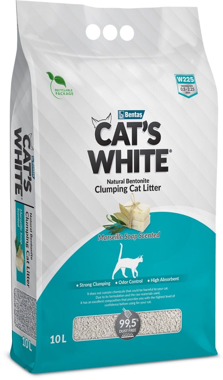  Cát vệ sinh cho mèo Cat's White 10L 