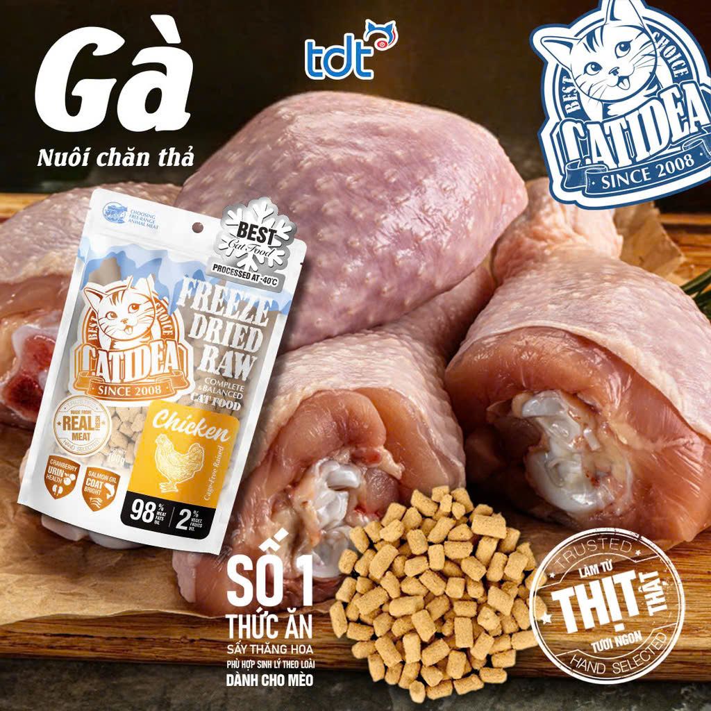  Thịt tươi sấy thăng hoa - Catidea Freeze Dried 6in1 
