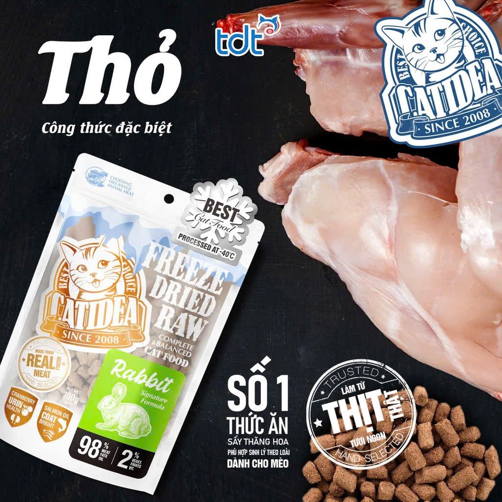  Thịt tươi sấy thăng hoa - Catidea Freeze Dried 6in1 