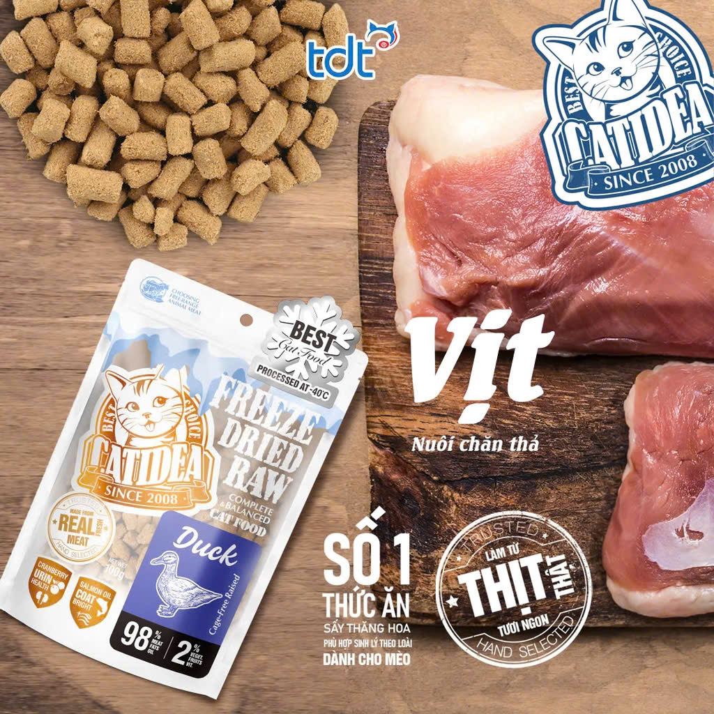  Thịt tươi sấy thăng hoa - Catidea Freeze Dried 6in1 