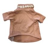  Áo Brown Flower Neck T-shirt I Am Dog 