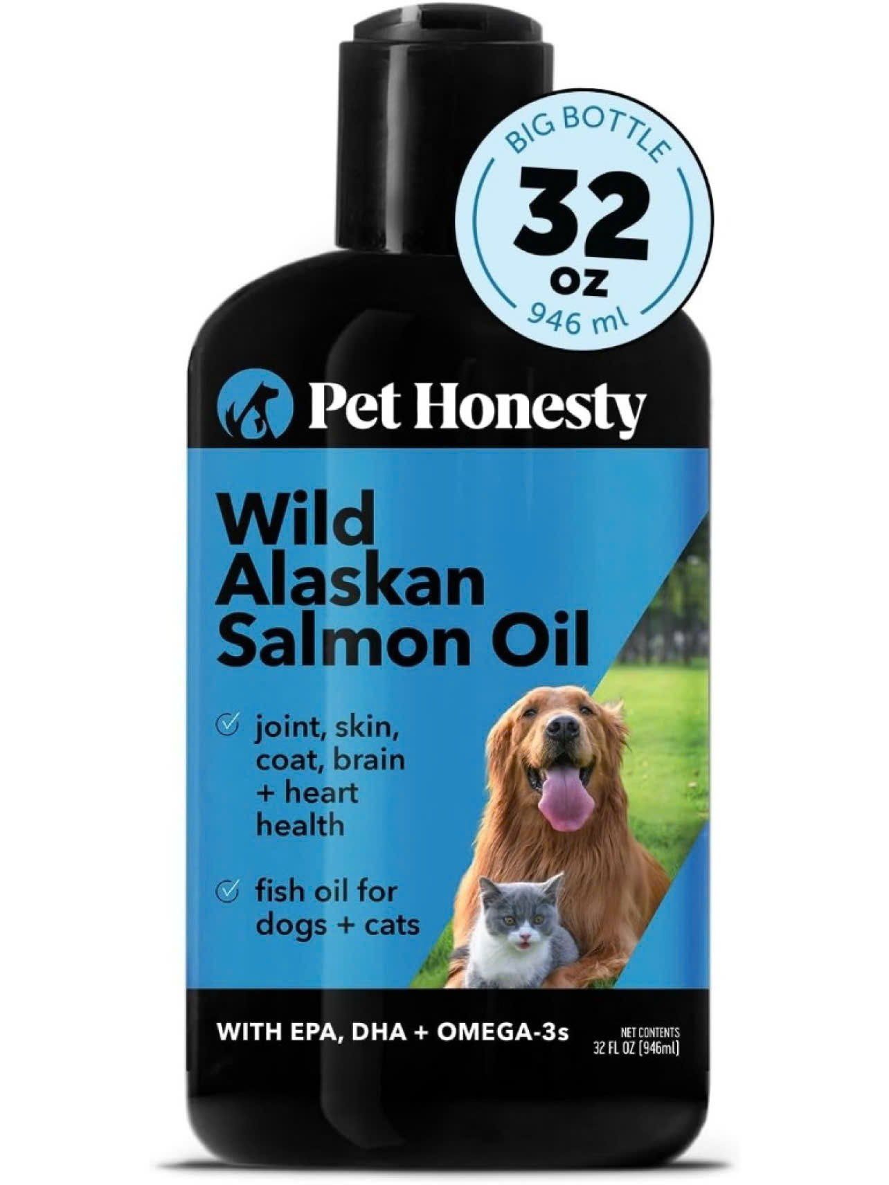  Dầu Cá Hồi Cho Chó Mèo Pet Honesty Wild Alaskan Salmon Oil 