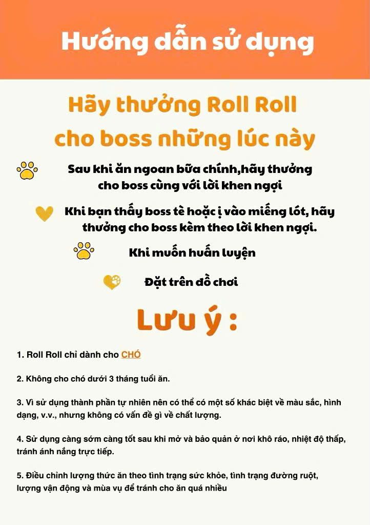  Bánh thưởng Roll Roll nhiều vị 