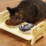  Bàn ăn gỗ cho mèo Catty Man 