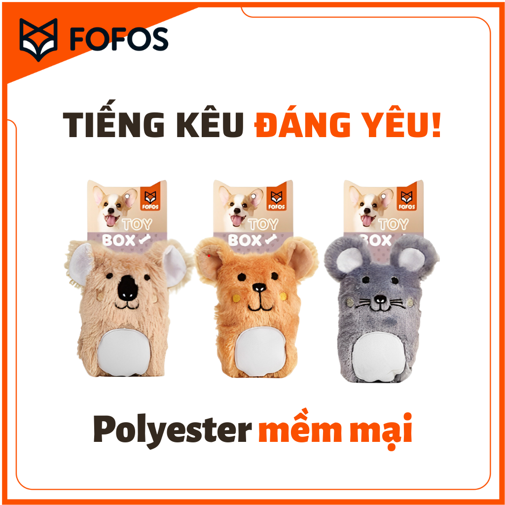  Đồ chơi thú bông hình con vật FOFOS cho chó 