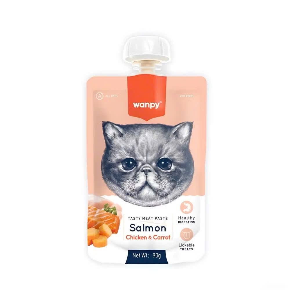  Súp pate Wanpy có nắp vặn cho mèo 90g 