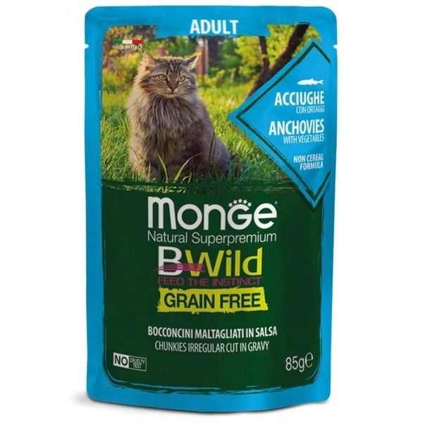  Pate cho mèo MONGE BWILD [Gói 85g] 