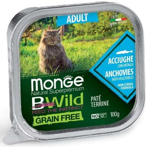  Pate Cho Mèo MONGE BWILD hộp 100g 