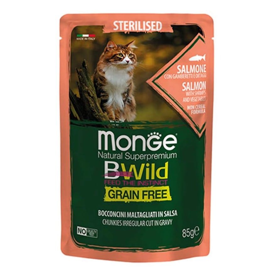  Pate cho mèo MONGE BWILD [Gói 85g] 