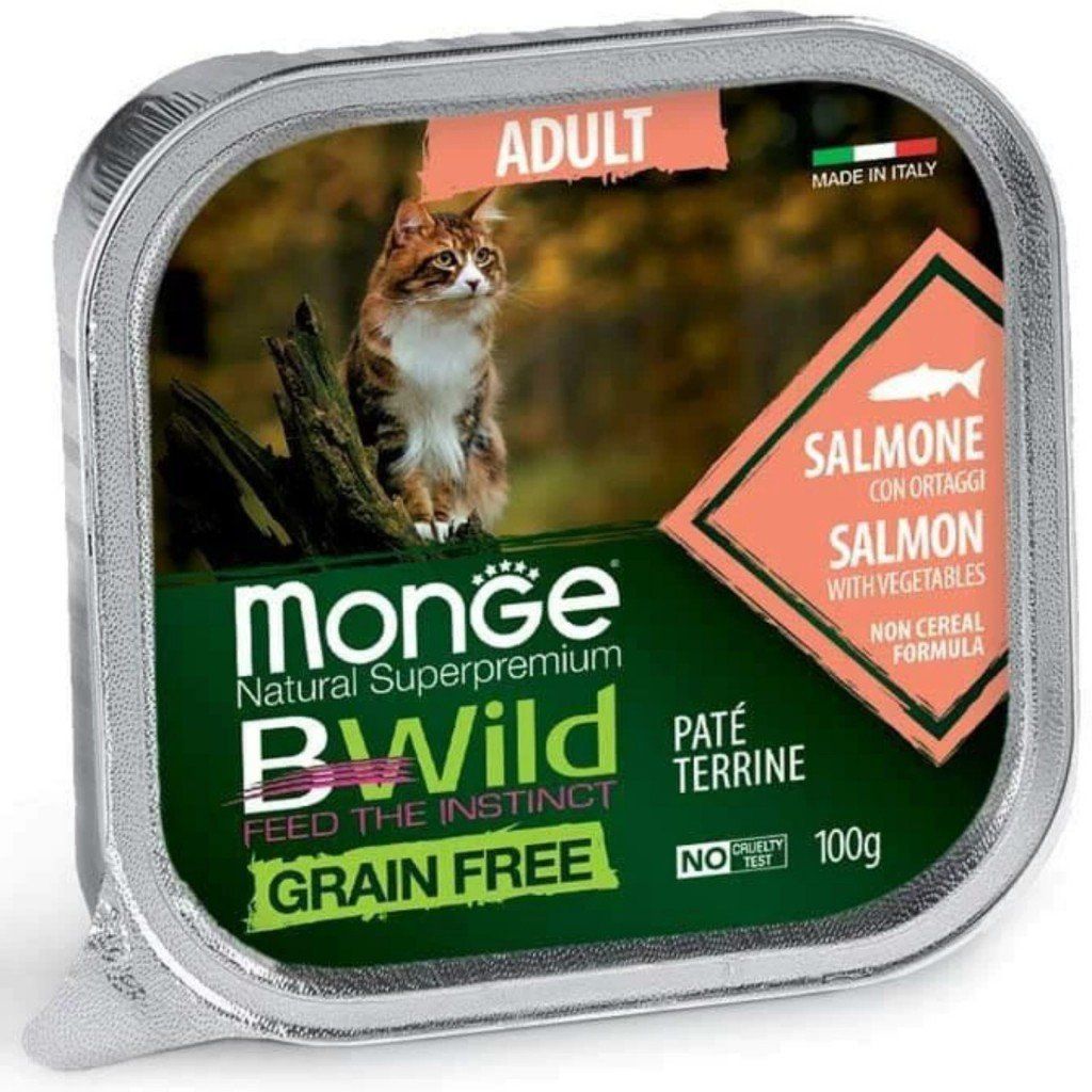  Pate Cho Mèo MONGE BWILD hộp 100g 