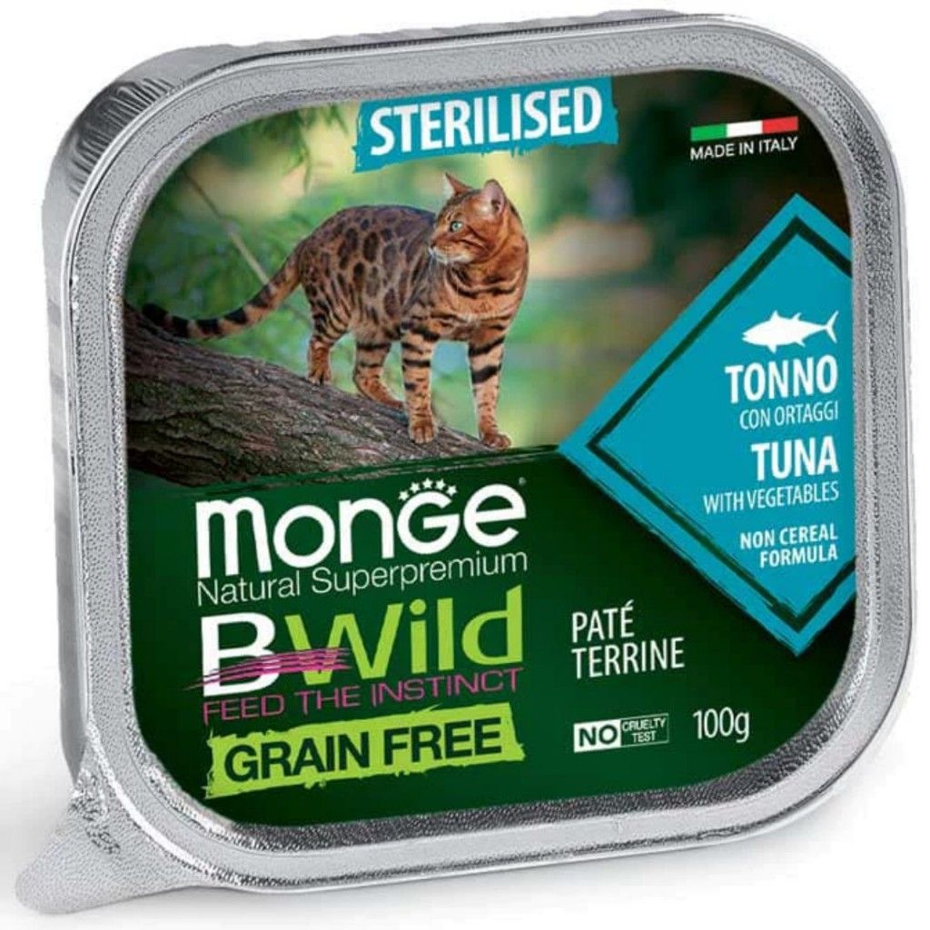  Pate Cho Mèo MONGE BWILD hộp 100g 