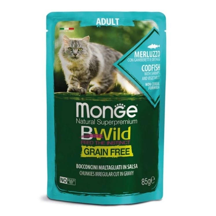  Pate cho mèo MONGE BWILD [Gói 85g] 