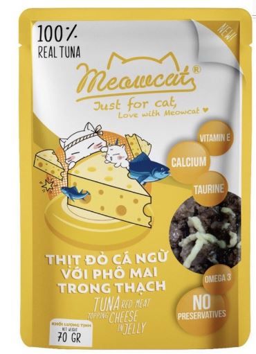 Pate mèo Meowcat Jelly 70g (nhiều vị) 