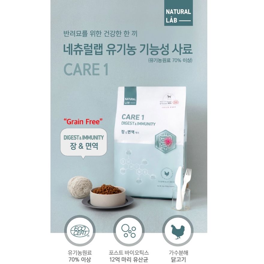  Hạt Natural lab cho mèo 2KG - Hỗ trợ chăm sóc sức khỏe 