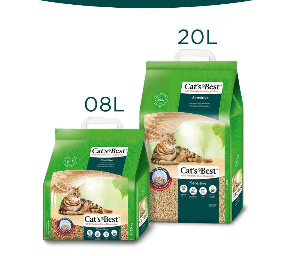  Cát vệ sinh hữu cơ cho mèo CatsBest Sensitive 