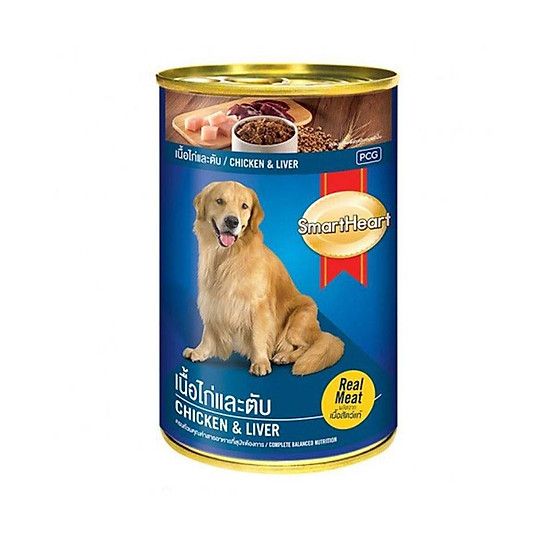  Pate dinh dưỡng cho chó SmartHeart lon 400gr 