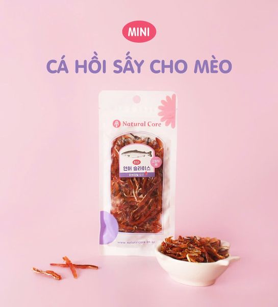  Cá hồi sấy cho mèo Natural Core 