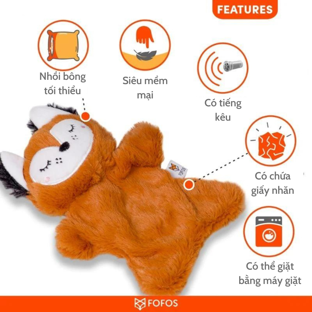  Đồ chơi thú bông hình cừu FOFOS cho chó 