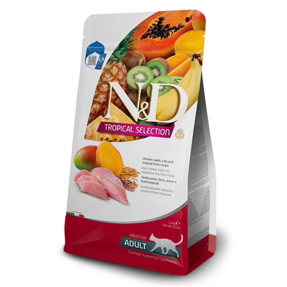  Hạt N&D Tropical Selections cho mèo 1.5KG 