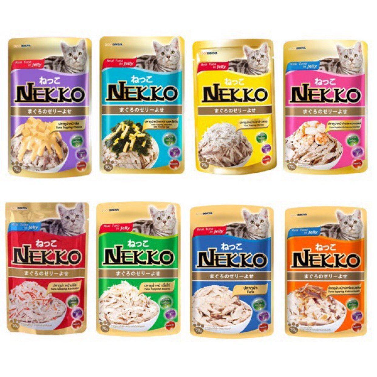  Nekko Adult in Jelly - Pate cho mèo gói 70g 