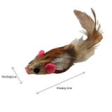  Đồ chơi chuột lông gà M CattyMan 