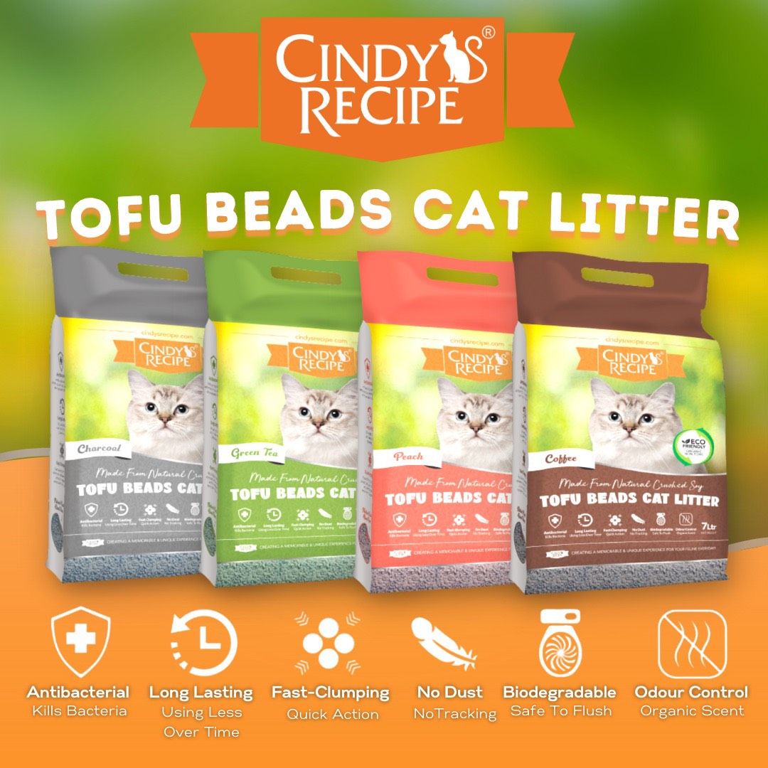  Cát đậu nành vệ sinh cho mèo Cindys Recipe  7L 