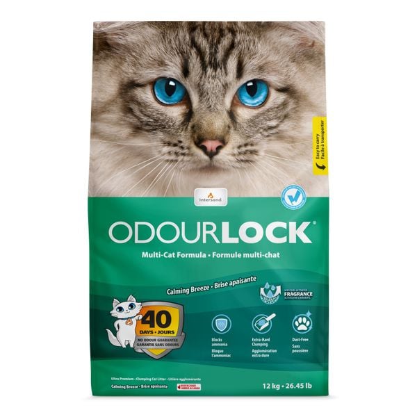  Cát Vệ Sinh Cao Cấp Cho Mèo Odourlock - 12KG 