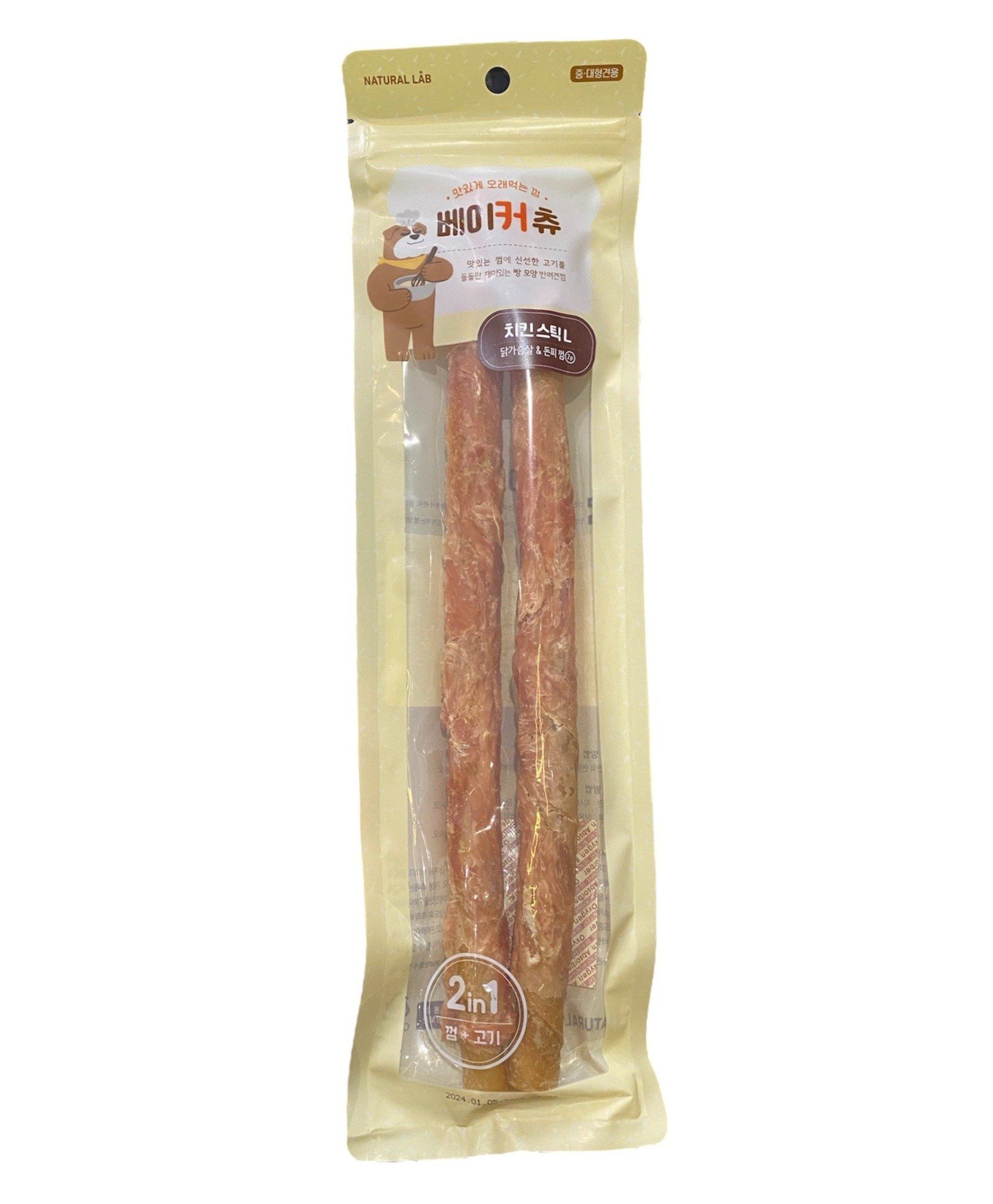  Snack porkhide stick wrapped Natural Lab 