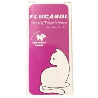  Dụng dịch trị nhiễm nấm trên mèo Flucasol 5ml 