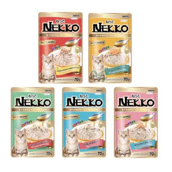  Nekko Adult in Gravy - Pate cho mèo gói 70g 