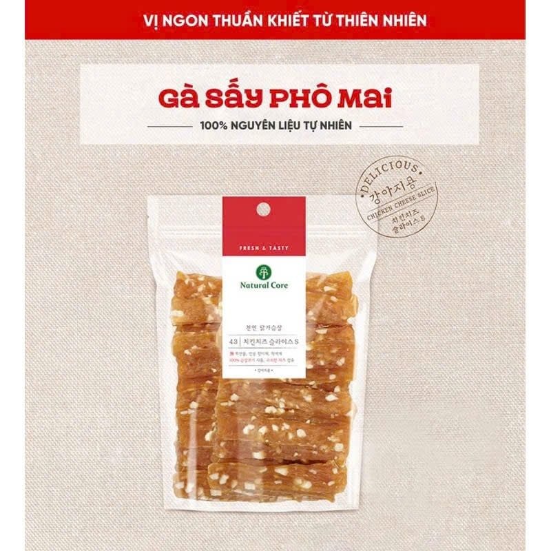  Gà sấy phô mai cho chó Natural Core 