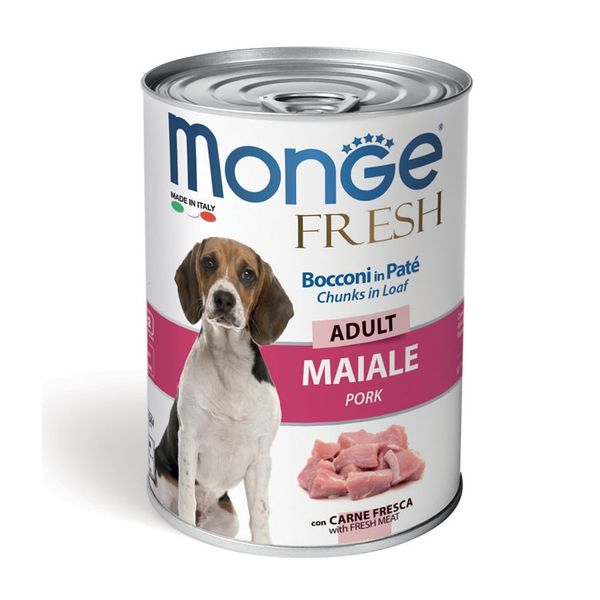  Pate MONGE FRESH cho chó LON 400gr 