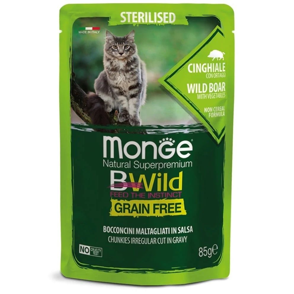  Pate cho mèo MONGE BWILD [Gói 85g] 