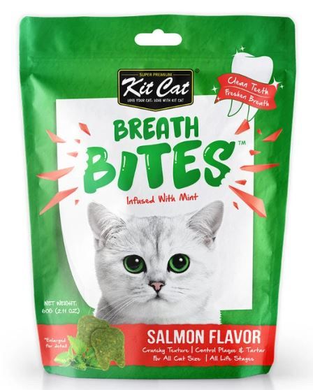  Bánh thưởng Kitcat Breath Bites cho mèo nhiều vị 60gram 