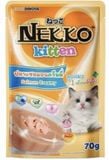  Nekko Kitten in Creamy & Gravy - Pate cho mèo gói 70g 