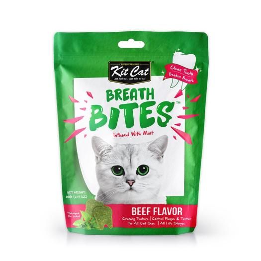  Bánh thưởng Kitcat Breath Bites cho mèo nhiều vị 60gram 