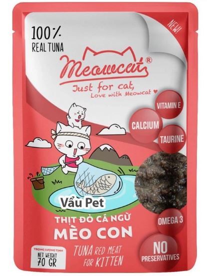  Pate mèo Meowcat Jelly 70g (nhiều vị) 
