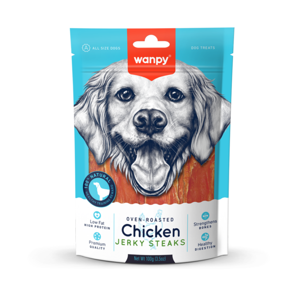  Ức gà sấy khô cho chó Wanpy chicken jerky steaks 