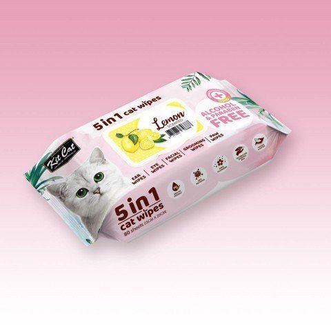  Khăn ướt kháng khuẩn cho mèo KitCat (nhiều mùi) 