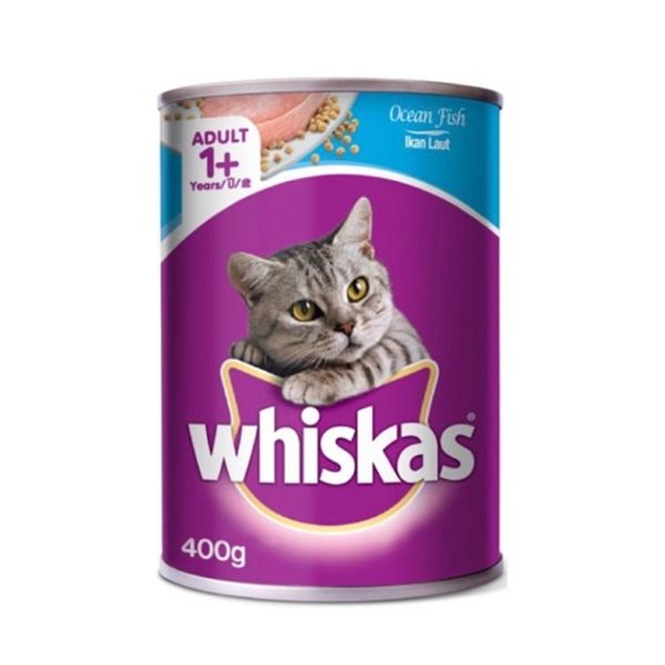  Lon pate mèo Whiskas 400g (nhiều vị) 