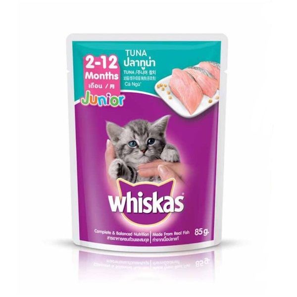  Gói pate Whiskas cho mèo con 85g (nhiều vị) 