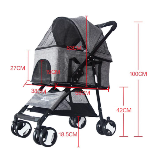  Xe đẩy thú cưng đa năng 