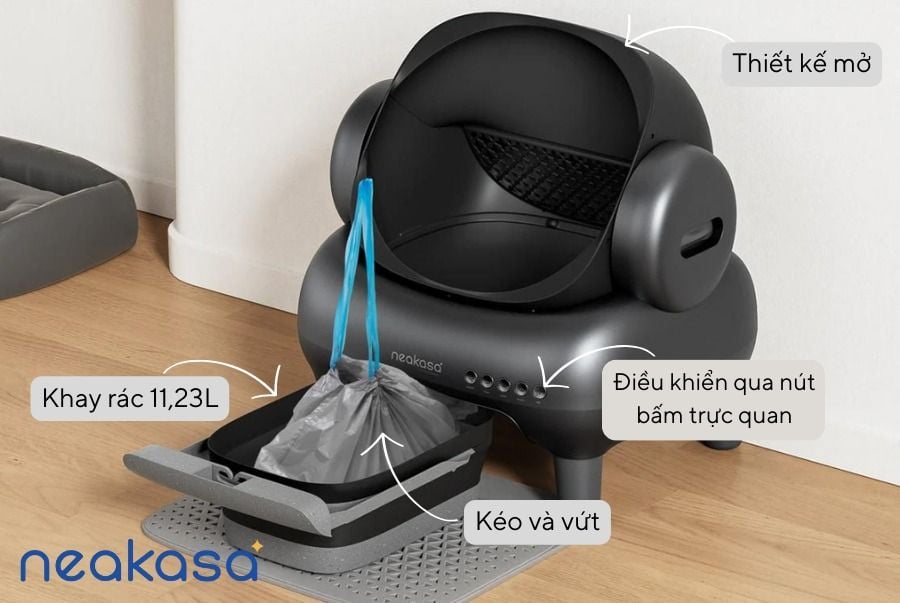  Máy vệ sinh mèo tự động Neakasa M1 