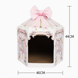  Nhà cào móng vòng xoay ngựa gỗ 