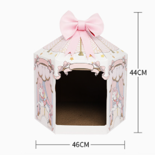  Nhà cào móng vòng xoay ngựa gỗ 