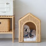  Nhà ngủ may tre đan cho thú cưng 
