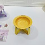  Chén ăn sứ kèm đế kim loại cho thú cưng 