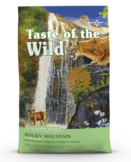  Taste of the Wild Rocky Mountain - Thức ăn hạt cho mèo vị Cá Hồi và Nai Nướng 500g 