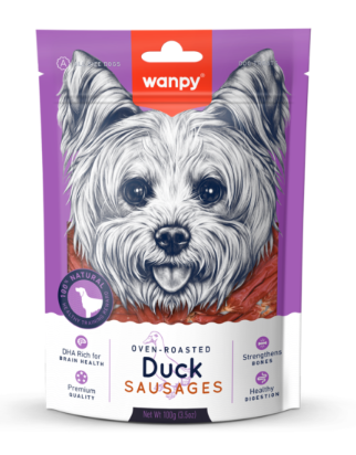  Xúc xích thịt vịt cho chó Wanpy Duck Sausages 